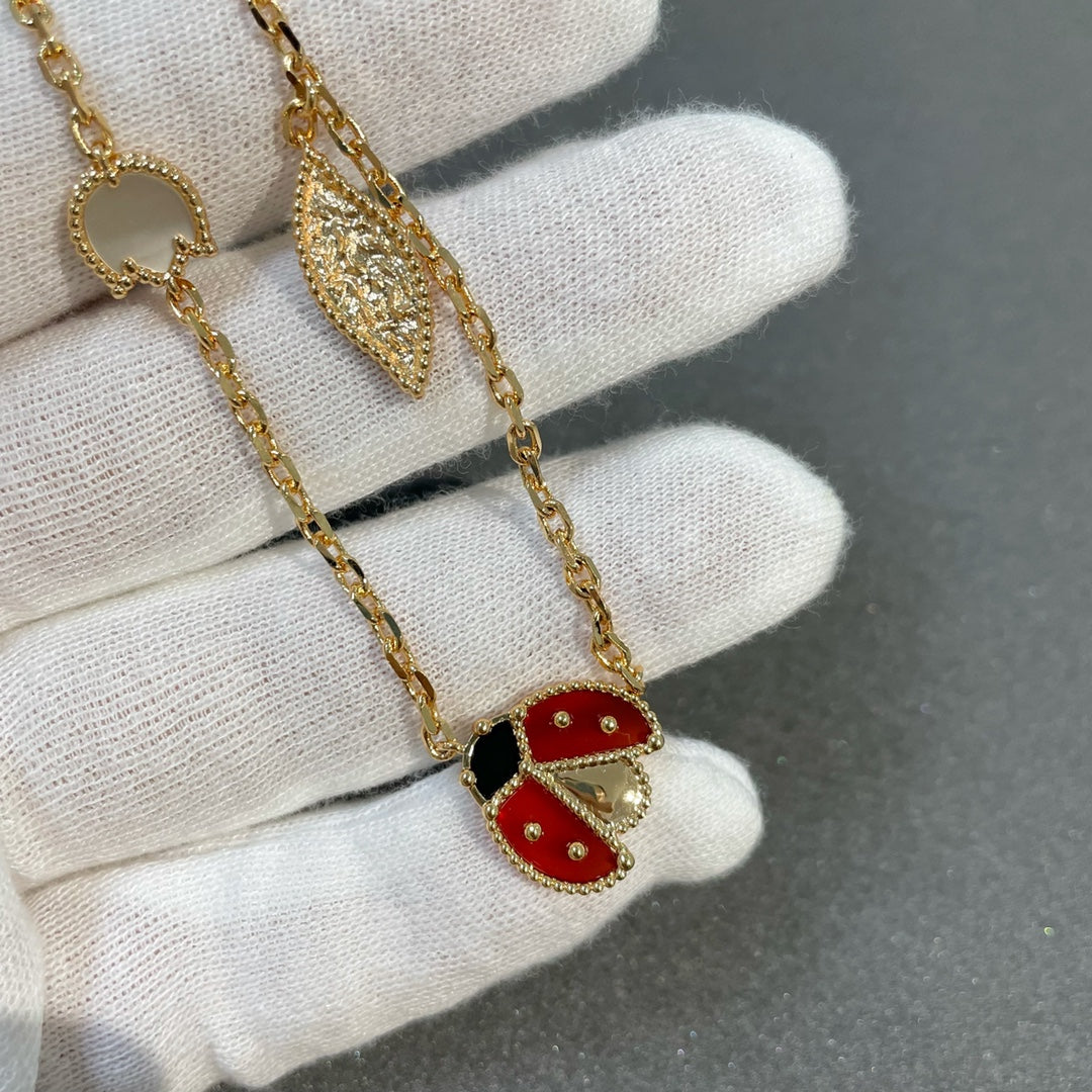 [💎ROSE💎]LUCKY SPRING 15 MOTIFS GOLD NECKLACE