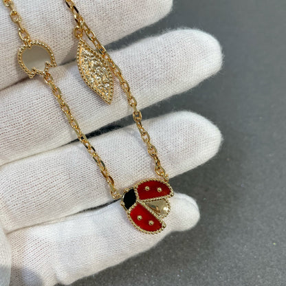[💎ROSE💎]LUCKY SPRING 15 MOTIFS GOLD NECKLACE