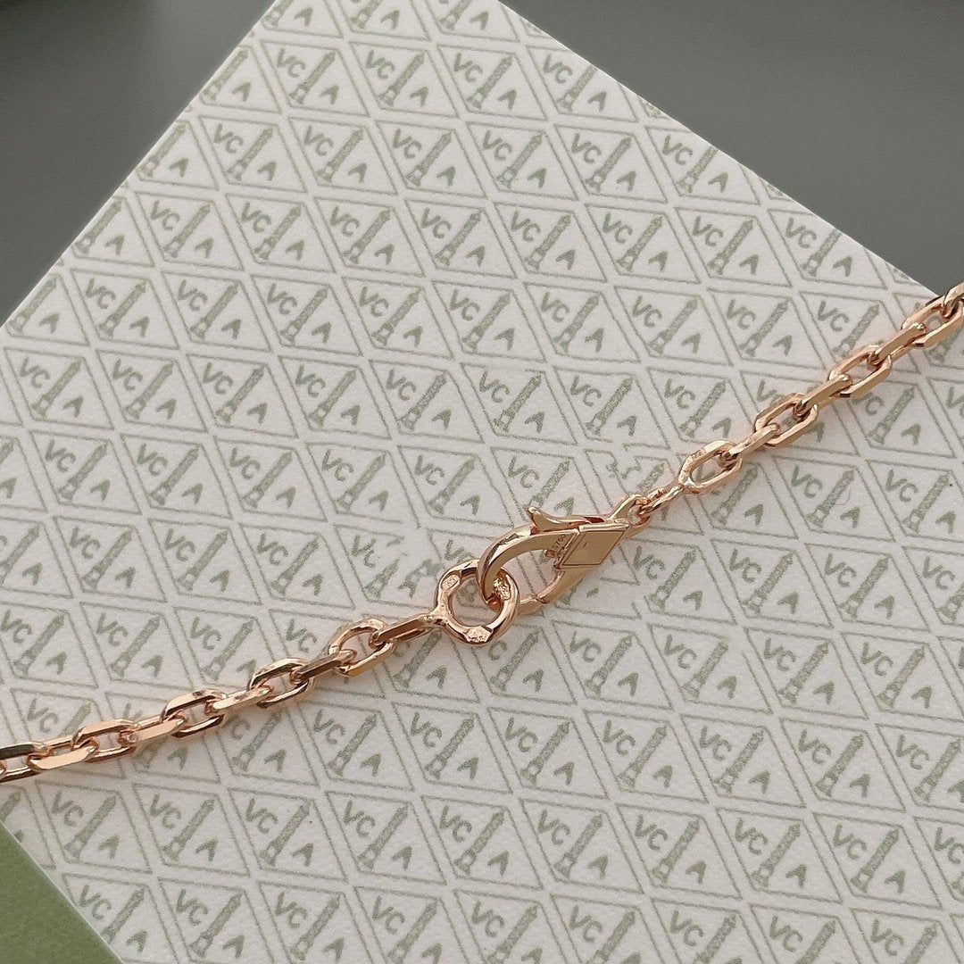 [Rose Tomorrow]LUCKY SPRING 15 MOTIFS ROSE GOLD NECKLACE