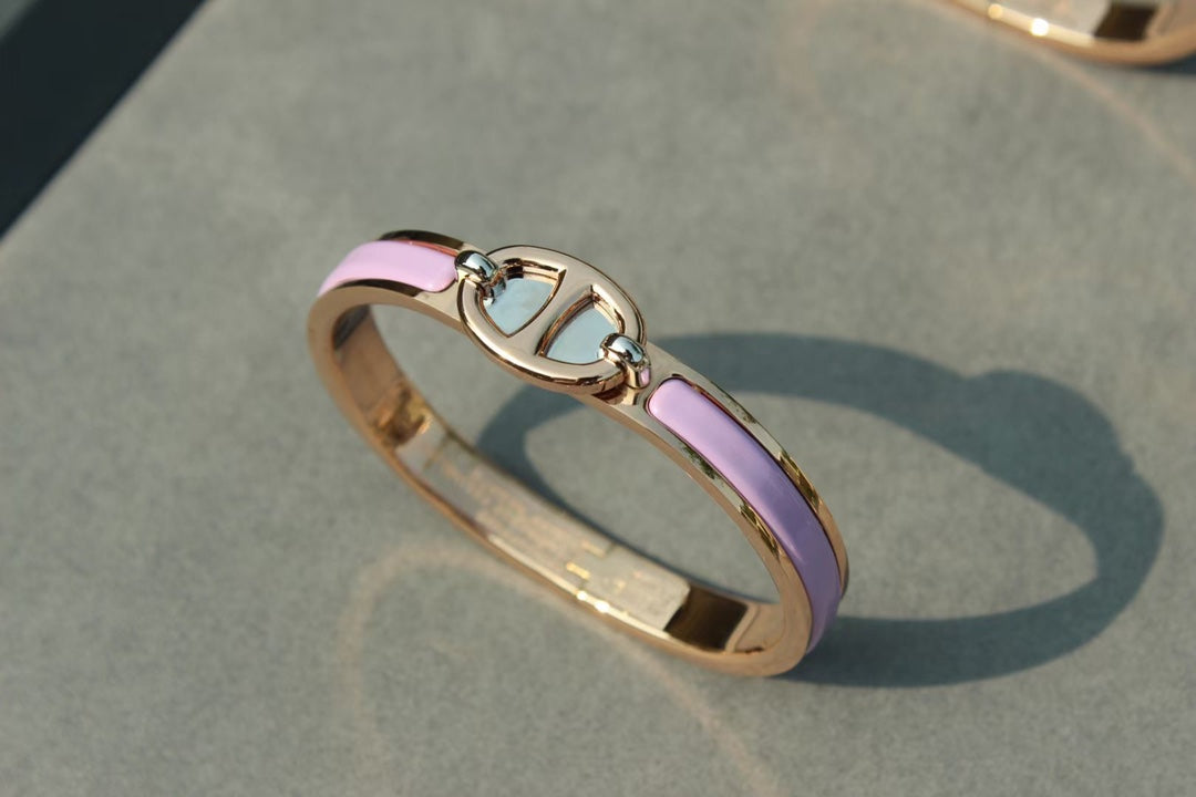 [Rose Tomorrow]CLIC CHAINE PINK GOLD BRACELET