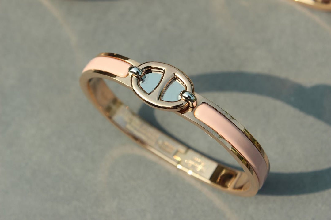 [Rose Tomorrow]CLIC CHAINE PINK GOLD BRACELET