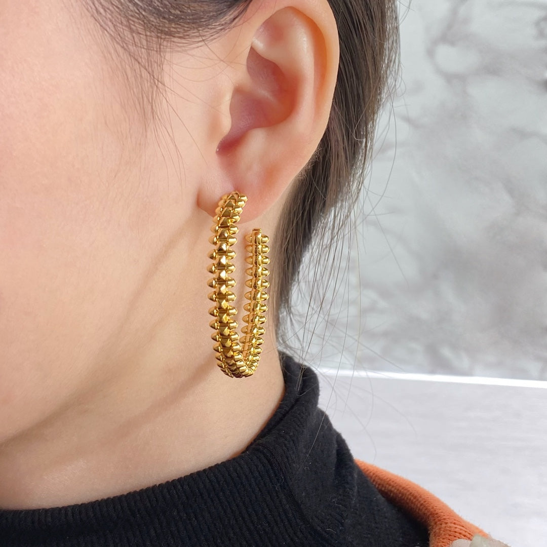 [Rose Tomorrow]CLASH HOOP EARRINGS