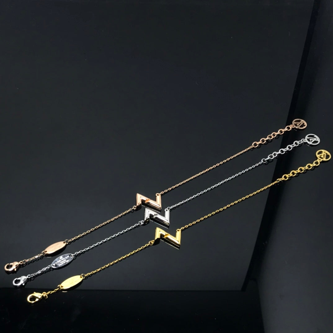 [Rose Tomorrow]VOLT LV LOGO BRACELET