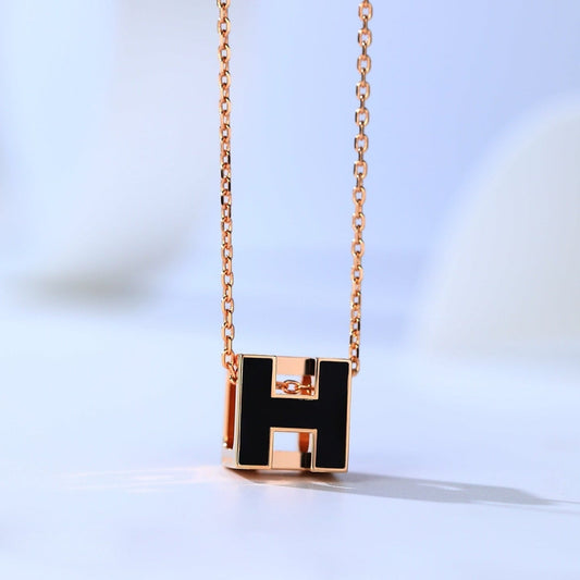 [Rose Tomorrow]H CAGE PINK GOLD NECKLACE