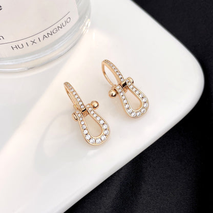 [Rose Tomorrow]FORCE 10 FULL DIAMOND DROP EARRINGS MEDIUM MODEL