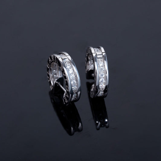 [Rose Tomorrow]ZERO 1 MINI SILVER DIAMOND EARRINGS