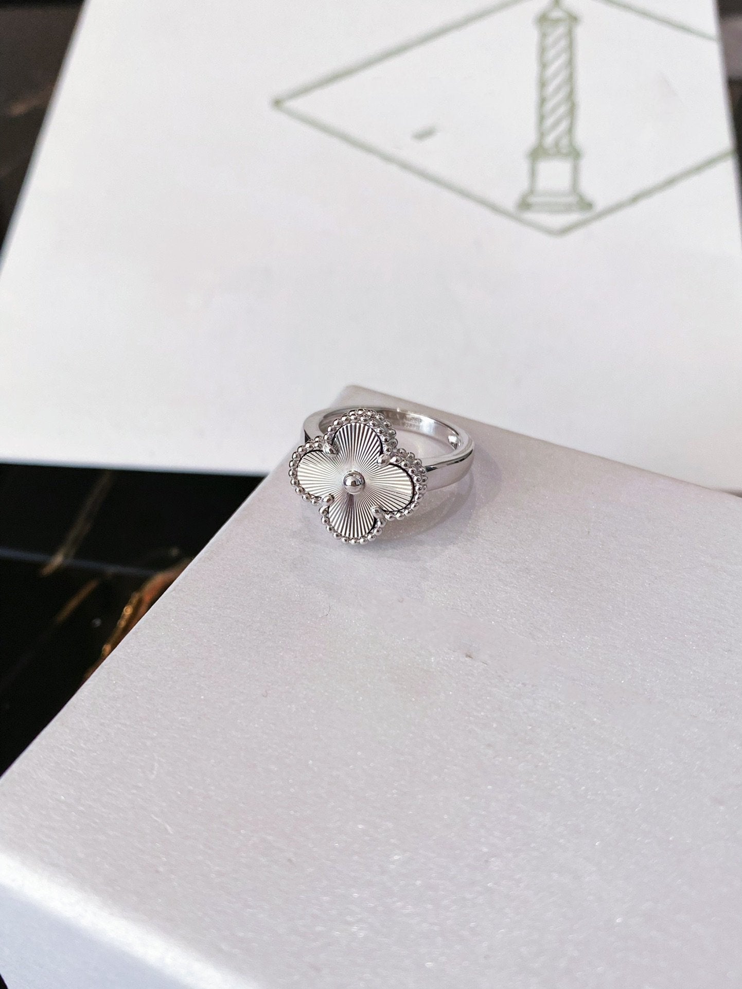 [Rose Tomorrow]CLOVER SILVER RING