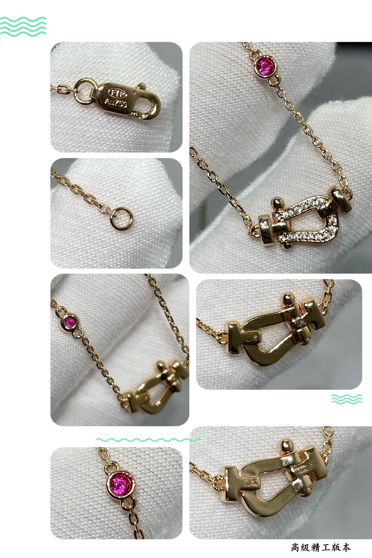 [Rose Tomorrow]FORCE 10 DIAMOND PINK GOLD NECKLACE