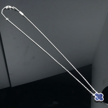 [Rose Tomorrow]CLOVER PIETERSITE SILVER LONG NECKLACE