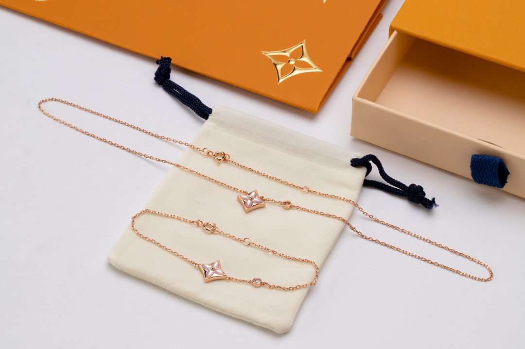 [Rose Tomorrow] STAR PINK MOP 1 DIAMOND PINK GOLD NECKLACE