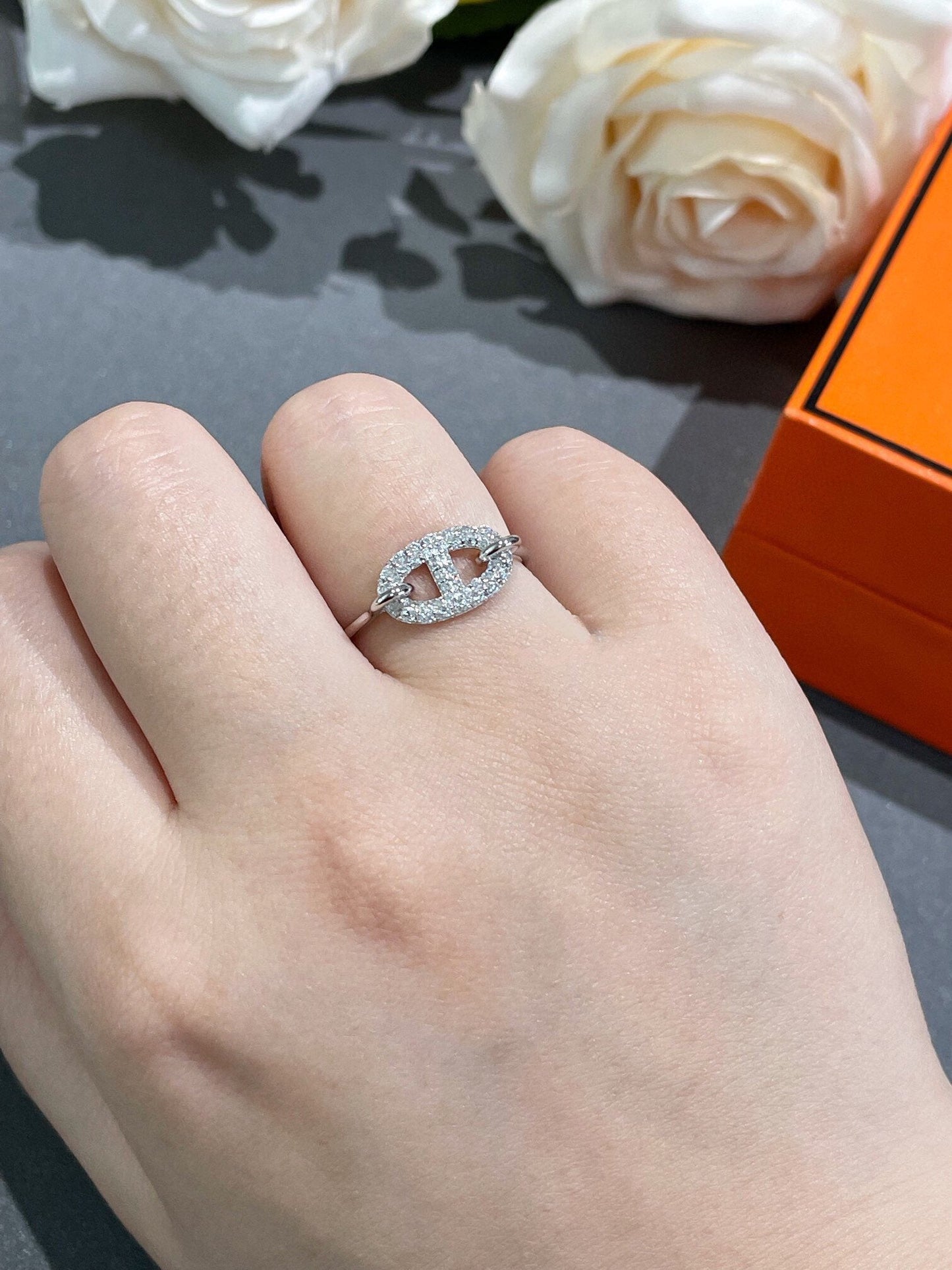 [Rose Tomorrow]RONDE SMALL DIAMOND RING