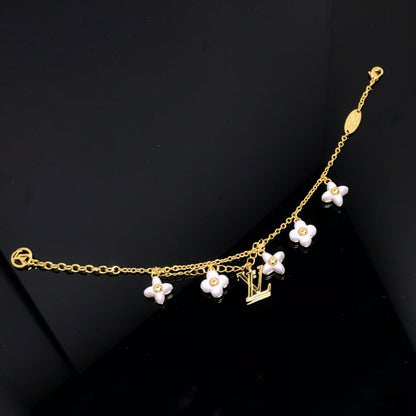 [Rose Tomorrow] LOGO 6 MOTIF STAR AND SUN GOLD BRACELET