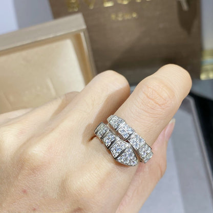 [Rose Tomorrow]SERPENTI RING SILVER DIAMOND PAVED