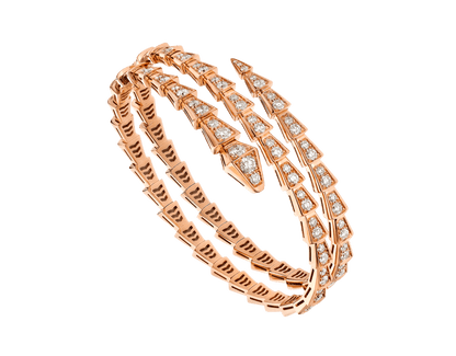 [Rose Tomorrow]SERPENTI BRACELET PINK GOLD DIAMOND DOUBLE ROW