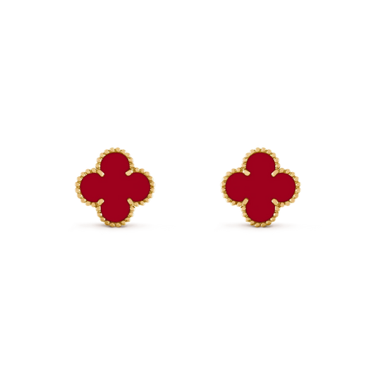 [Rose Tomorrow]CLOVER MEDIUM 1 MOTIFS CARNELIAN  EARRINGS