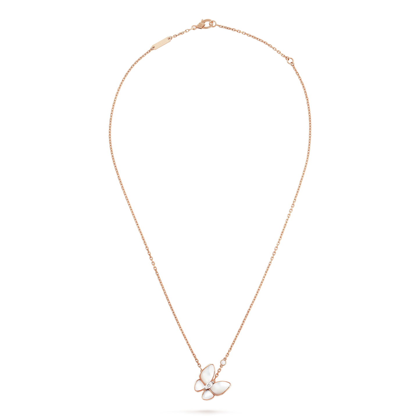 [Rose Tomorrow]BUTTERFLY MOP DIAMOND NECKLACE