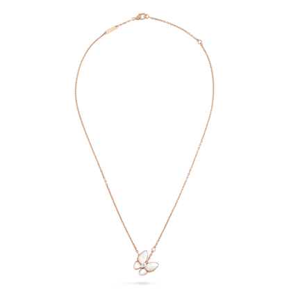 [Rose Tomorrow]BUTTERFLY MOP DIAMOND NECKLACE