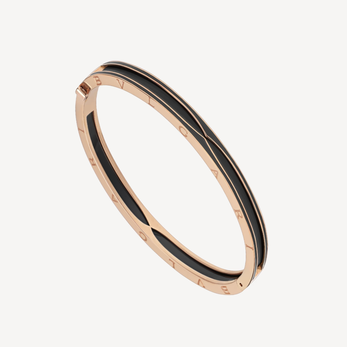 [Rose Tomorrow]ZERO 1 PINK GOLD WITH MATTE BLACK CERAMIC BRACELET