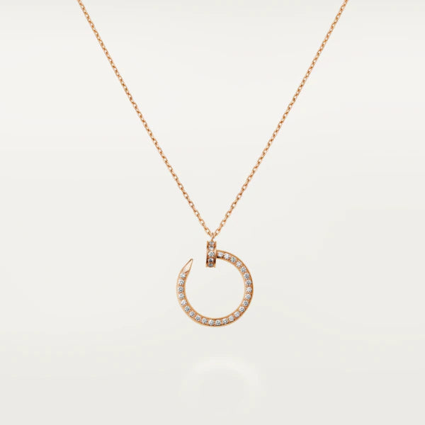 [Rose Tomorrow]JUSTE NECKLACE PINK GOLD DIAMONDS