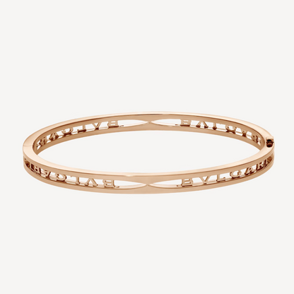 [Rose Tomorrow]ZERO 1 SPIRAL LOGO PINK GOLD BRACELET