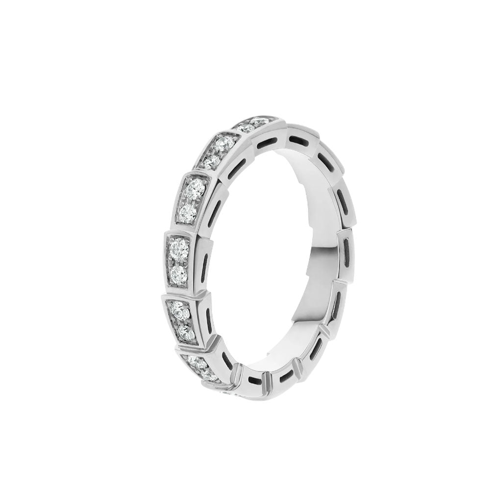 [Rose Tomorrow]SERPENTI RING SILVER DIAMOND PAVED 3MM