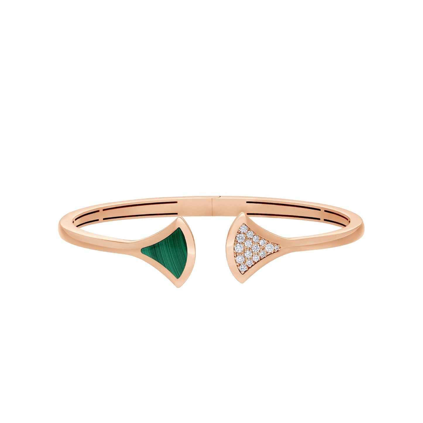 [Rose Tomorrow]DREAM BRACELET OPEN MALACHITE PINK GOLD