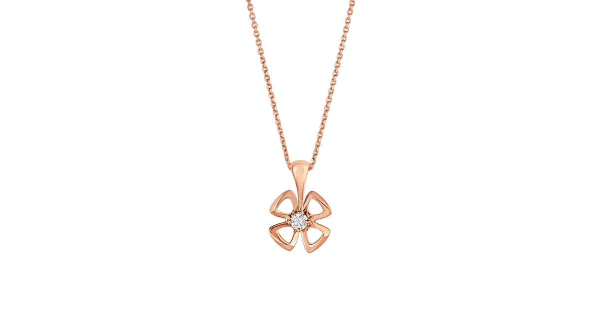 [Rose Tomorrow]FIOREVER NECKLACE DIAMOND CENTER