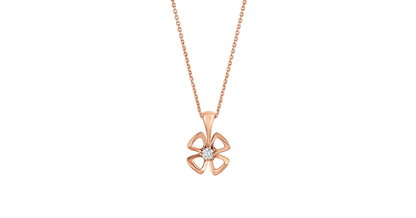 [Rose Tomorrow]FIOREVER NECKLACE DIAMOND CENTER