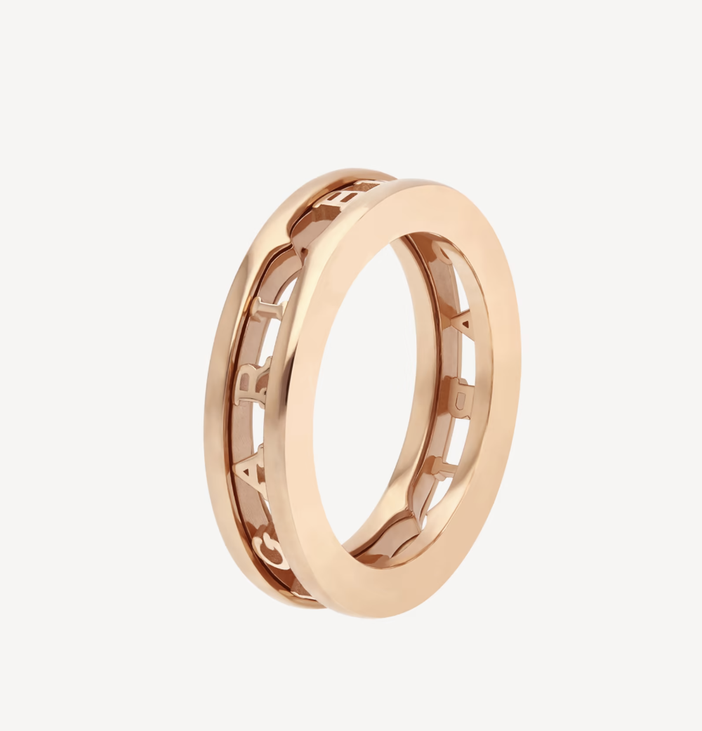 [Rose Tomorrow]ZERO 1 ONE-BAND WITH OPENWORK LOGO SPIRAL RING