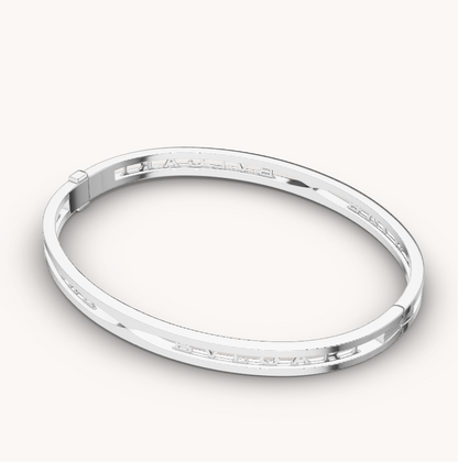 [Rose Tomorrow]ZERO 1 SPIRAL LOGO SILVER BRACELET