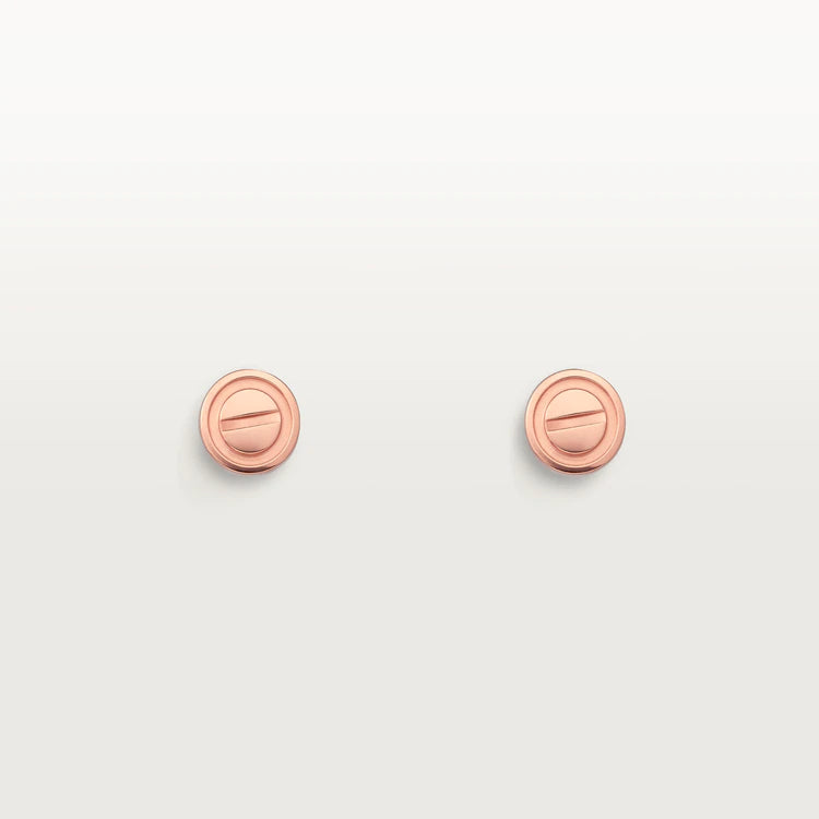 [Rose Tomorrow]LOVE EARRINGS PINK GOLD 10MM