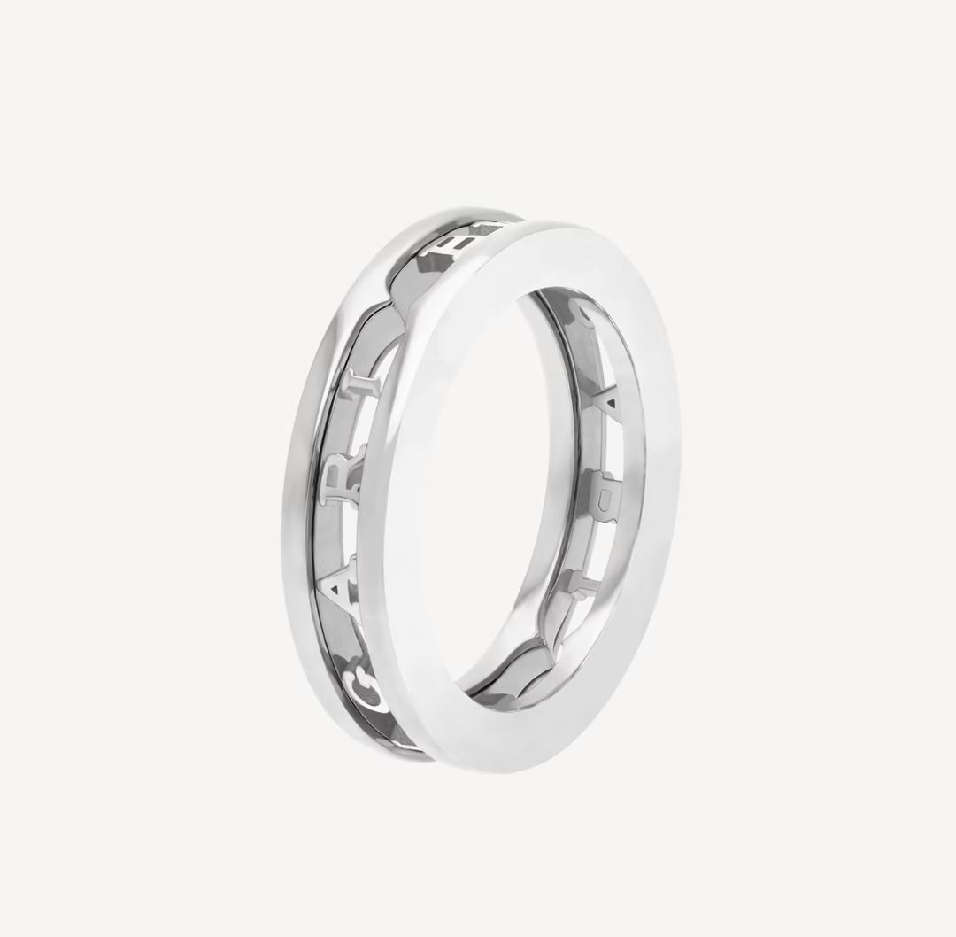 [Rose Tomorrow]ZERO 1 ONE-BAND WITH OPENWORK LOGO SPIRAL RING