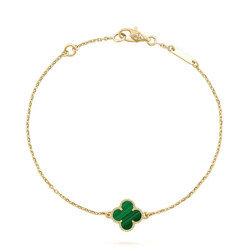 [Rose Tomorrow]CLOVER BRACELET MALACHITE 1 MOTIF