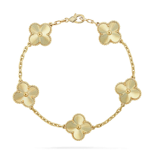 [💎ROSE💎]CLOVER 5 FLOWERS LASER BRACELET