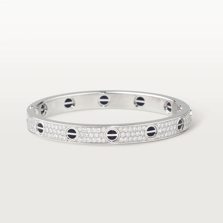 [Rose Tomorrow]LOVE BRACELET 6.1MM DIAMOND-PAVED CERAMIC