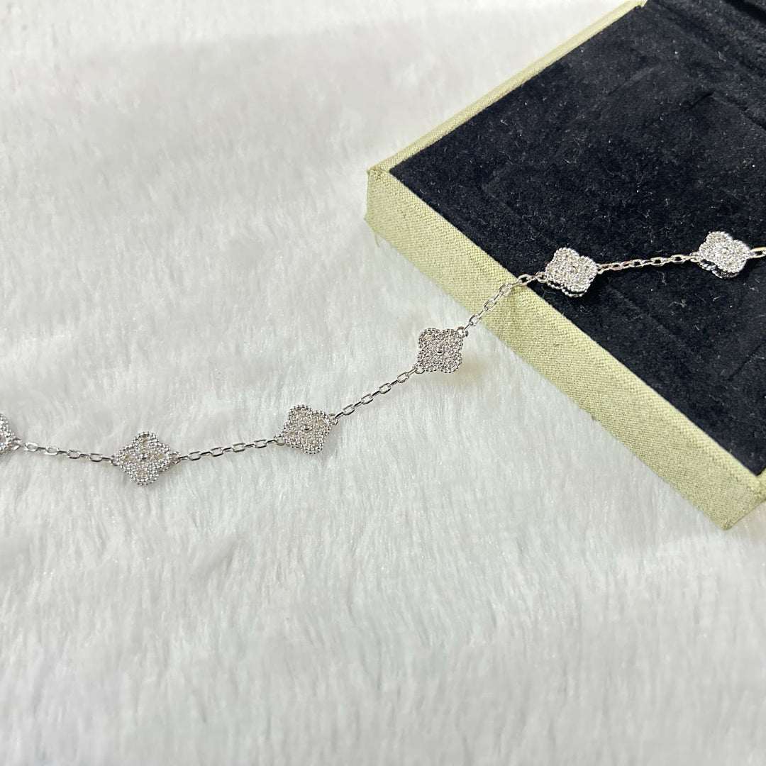 [💎ROSE💎]CLOVER 6 MOTIF DIAMOND BRACELET
