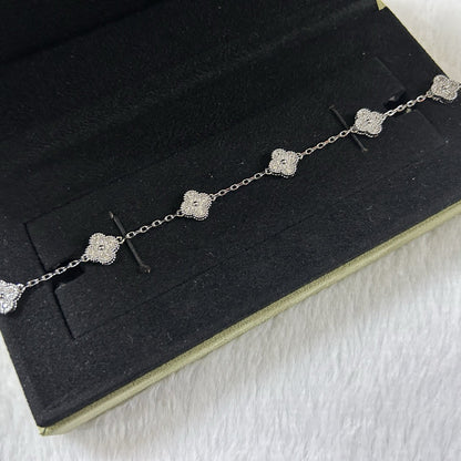 [💎ROSE💎]CLOVER 6 MOTIF DIAMOND BRACELET