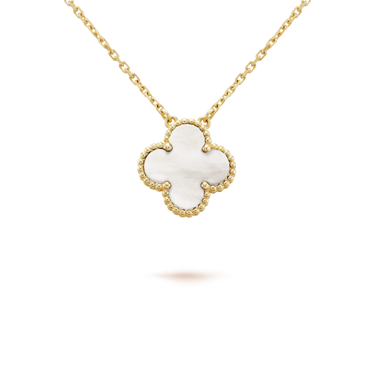 [Rose Tomorrow]CLOVER  15MM WHITE MOTHER-OF-PEARL NECKLACE