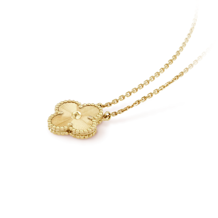 [Rose Tomorrow]CLOVER 15MM LASER NECKLACE