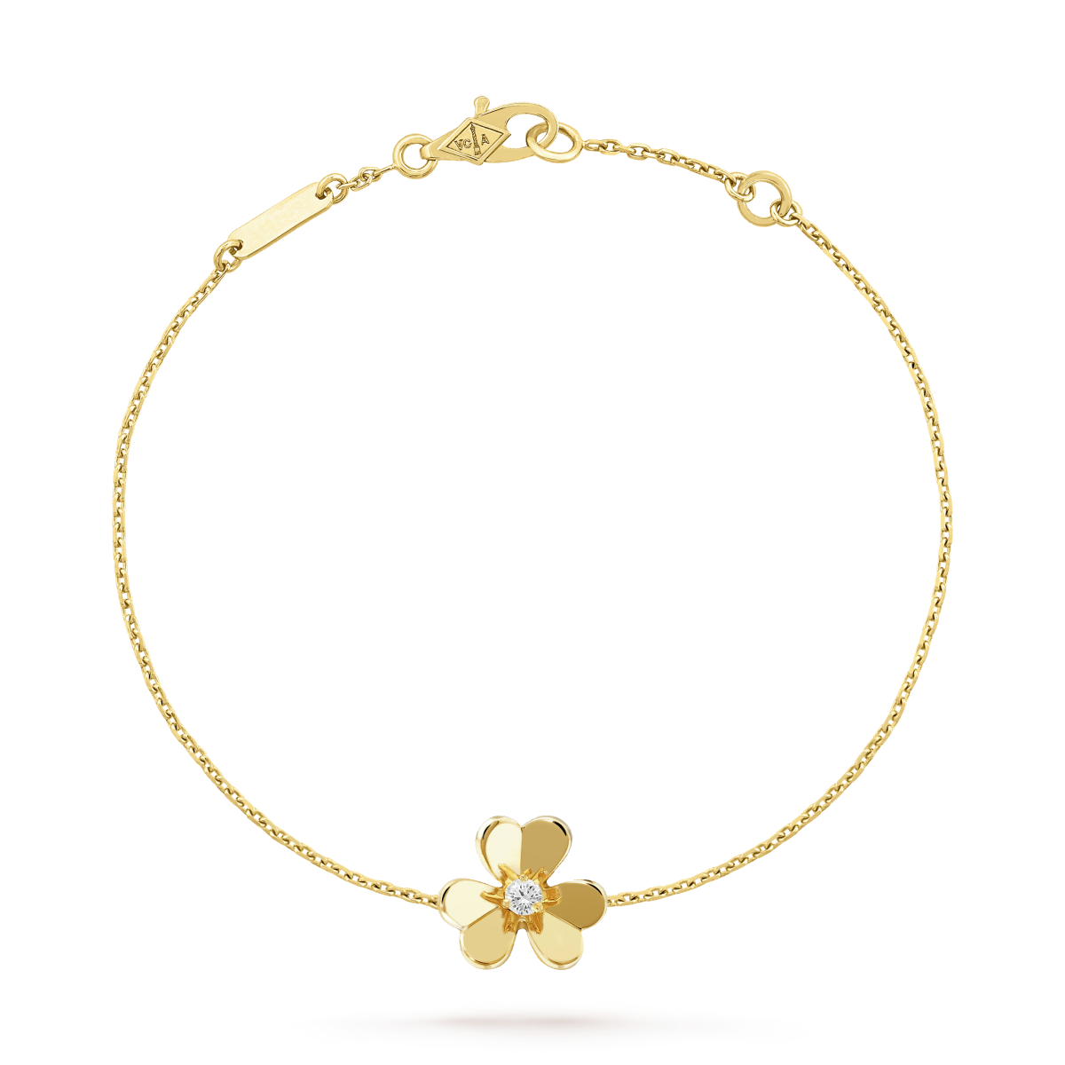 [Rose Tomorrow]FRIVOLE GOLD FLOWER PINK MALACHITE BRACELET