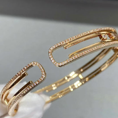 [Rose Jewelry]MK Diamond Adjustable Bracelet.