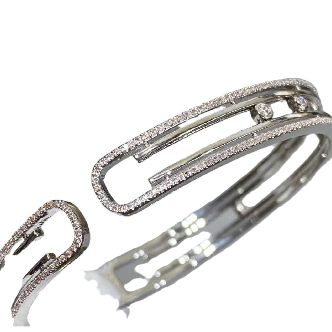 [Rose Jewelry]MK Diamond Adjustable Bracelet.