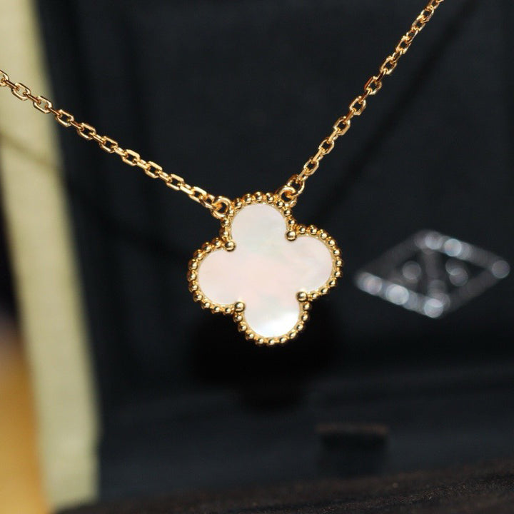 [Rose Tomorrow]CLOVER  15MM WHITE MOTHER-OF-PEARL NECKLACE