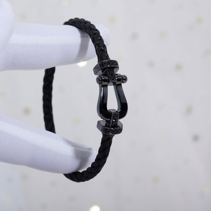 [Rose Tomorrow]FORCE LARGE SERIES HORSESHOE BLACK SAMURAI BRACELET