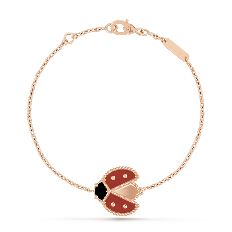 [Rose Tomorrow]LUCKY SPRING 1 MOTIF PINK GOLD BRACELET