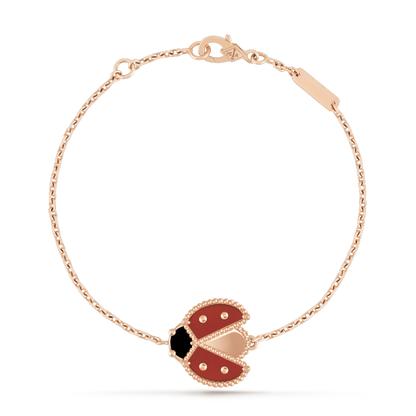 [Rose Tomorrow]LUCKY SPRING 1 MOTIF PINK GOLD BRACELET