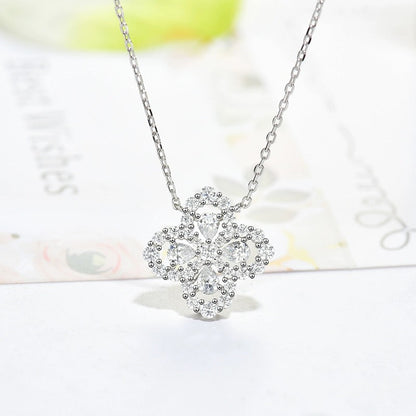 [Rose Tomorrow]LOOP NECKLACE FULL MOTIF DIAMOND 16MM MULTIPLE COLORS