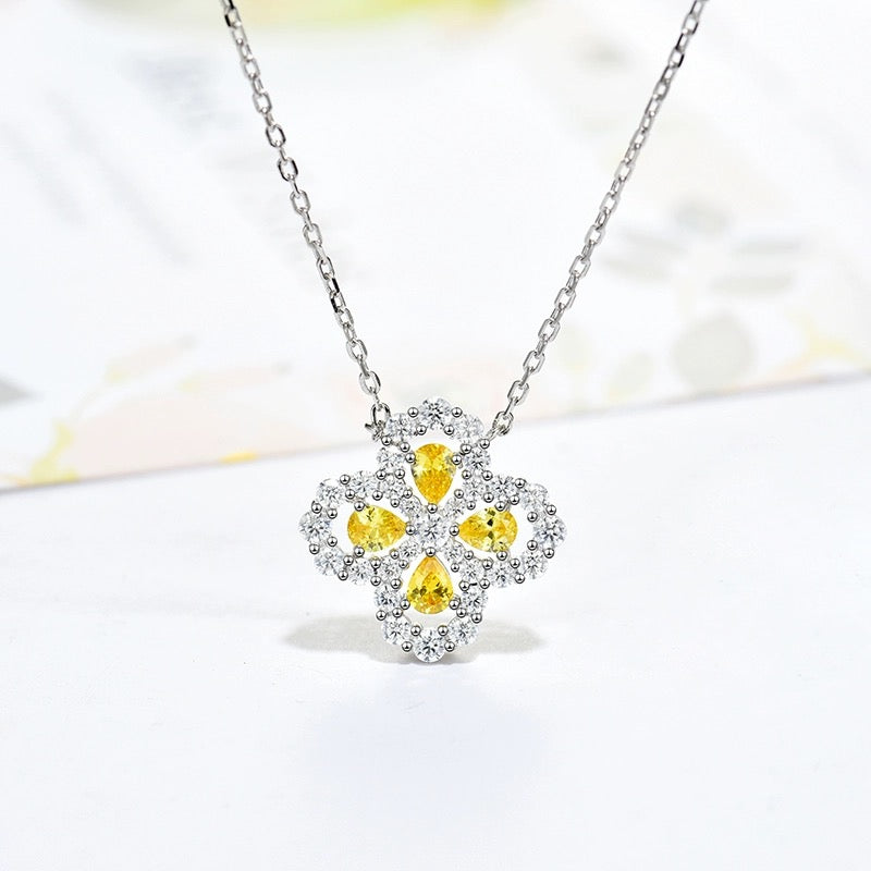 [Rose Tomorrow]LOOP NECKLACE FULL MOTIF DIAMOND 16MM MULTIPLE COLORS