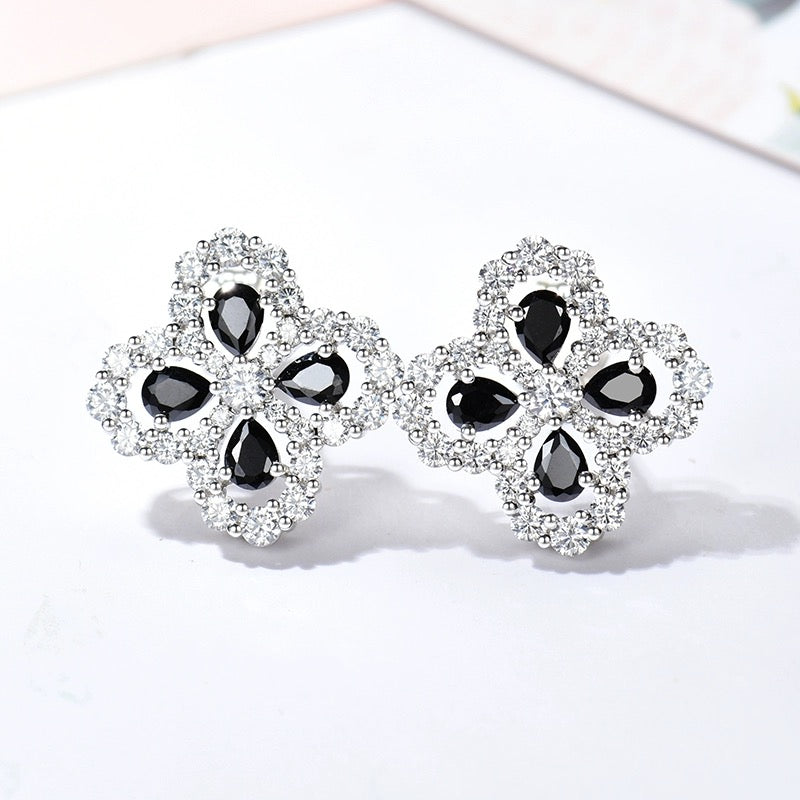 [Rose Tomorrow]LOOP EARRINGS FULL MOTIF DIAMOND 16MM