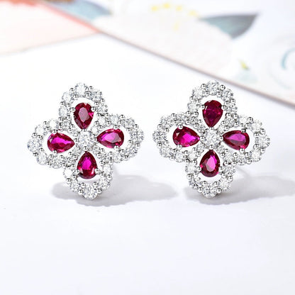 [Rose Tomorrow]LOOP EARRINGS FULL MOTIF DIAMOND 16MM